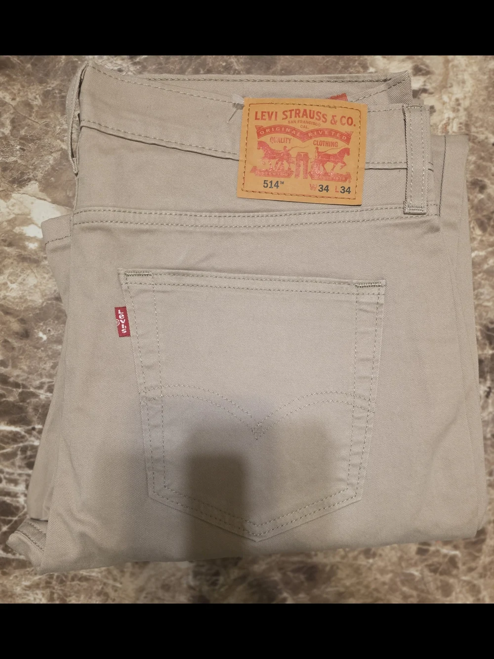 Levi's Men's Straight Jeans in Light Khaki